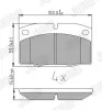 Bremsbelagsatz, Scheibenbremse Vorderachse JURID 571276J Bild Bremsbelagsatz, Scheibenbremse Vorderachse JURID 571276J