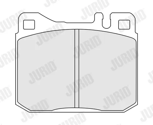 Bremsbelagsatz, Scheibenbremse Vorderachse JURID 571278J Bild Bremsbelagsatz, Scheibenbremse Vorderachse JURID 571278J