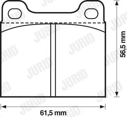 Bremsbelagsatz, Scheibenbremse JURID 571279J Bild Bremsbelagsatz, Scheibenbremse JURID 571279J