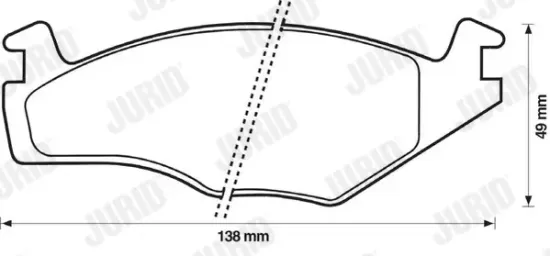 Bremsbelagsatz, Scheibenbremse JURID 571317J Bild Bremsbelagsatz, Scheibenbremse JURID 571317J