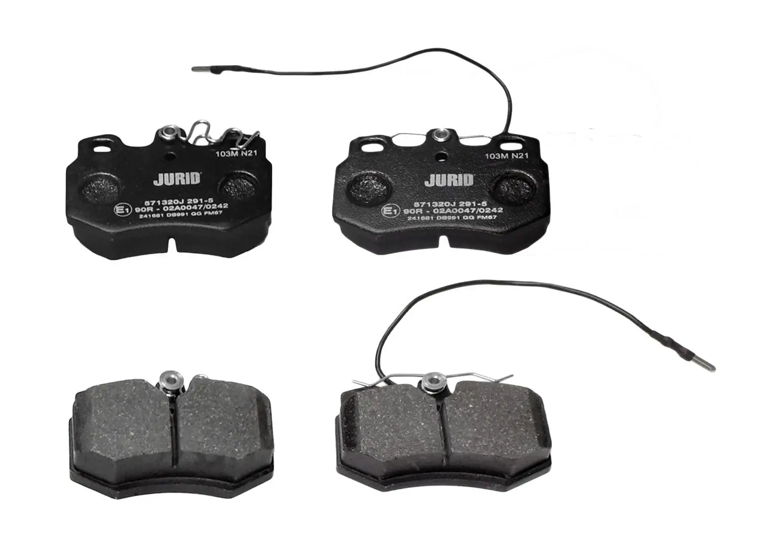 Bremsbelagsatz, Scheibenbremse Vorderachse JURID 571320J