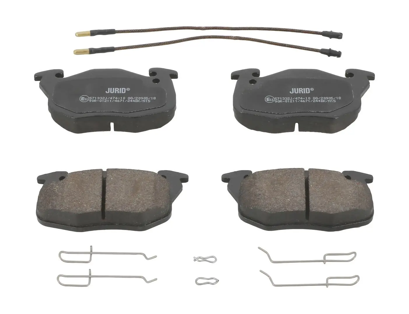 Bremsbelagsatz, Scheibenbremse Vorderachse JURID 571332J