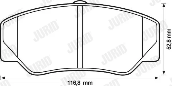 Bremsbelagsatz, Scheibenbremse Vorderachse JURID 571336J