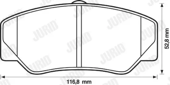 Bremsbelagsatz, Scheibenbremse Vorderachse JURID 571336J Bild Bremsbelagsatz, Scheibenbremse Vorderachse JURID 571336J