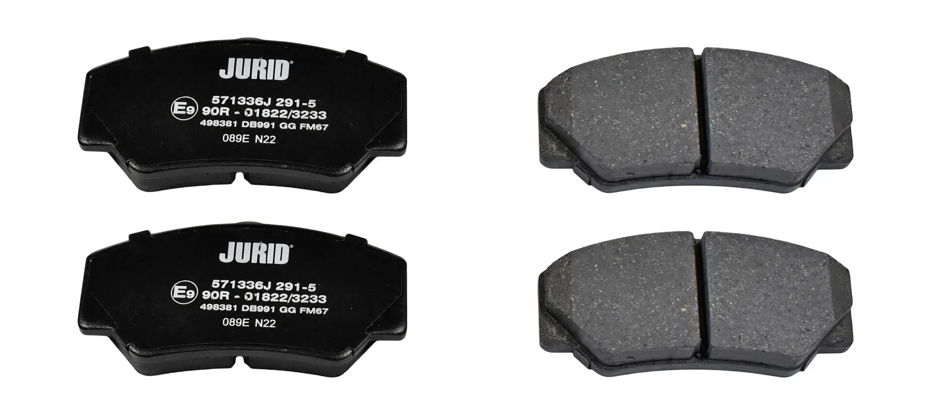 Bremsbelagsatz, Scheibenbremse Vorderachse JURID 571336J