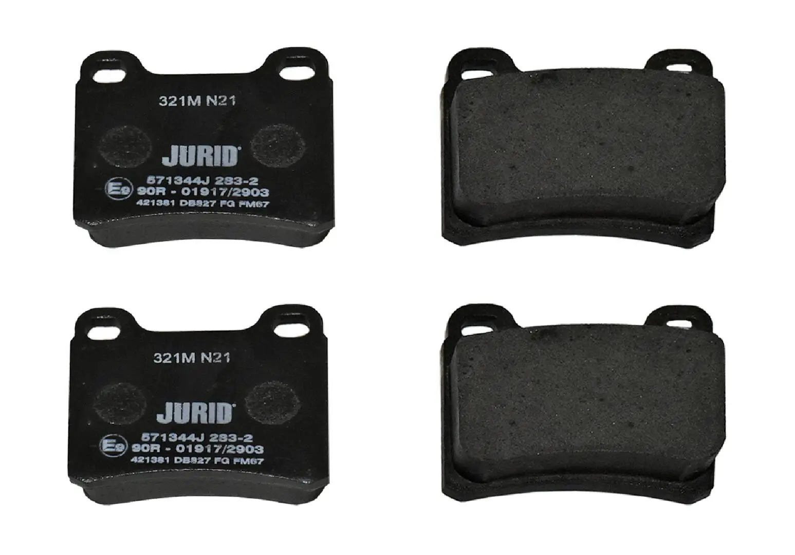 Bremsbelagsatz, Scheibenbremse Hinterachse JURID 571344J