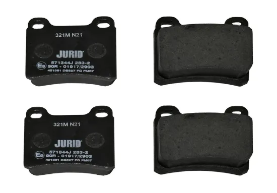 Bremsbelagsatz, Scheibenbremse Hinterachse JURID 571344J Bild Bremsbelagsatz, Scheibenbremse Hinterachse JURID 571344J
