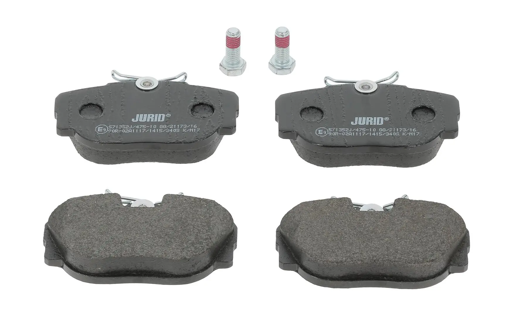 Bremsbelagsatz, Scheibenbremse Vorderachse JURID 571352J