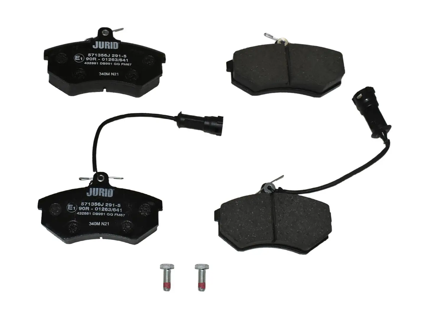 Bremsbelagsatz, Scheibenbremse Vorderachse JURID 571356J