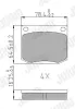 Bremsbelagsatz, Scheibenbremse Vorderachse JURID 571358J Bild Bremsbelagsatz, Scheibenbremse Vorderachse JURID 571358J