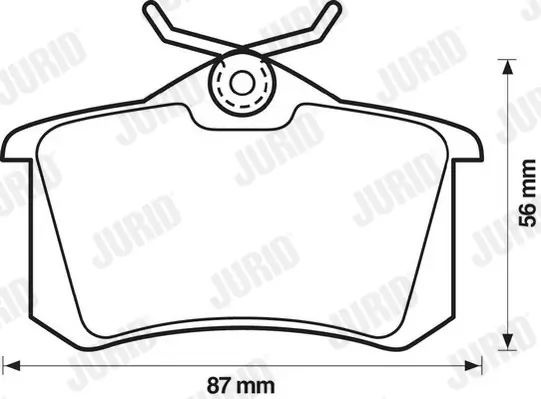 Bremsbelagsatz, Scheibenbremse JURID 571361J Bild Bremsbelagsatz, Scheibenbremse JURID 571361J