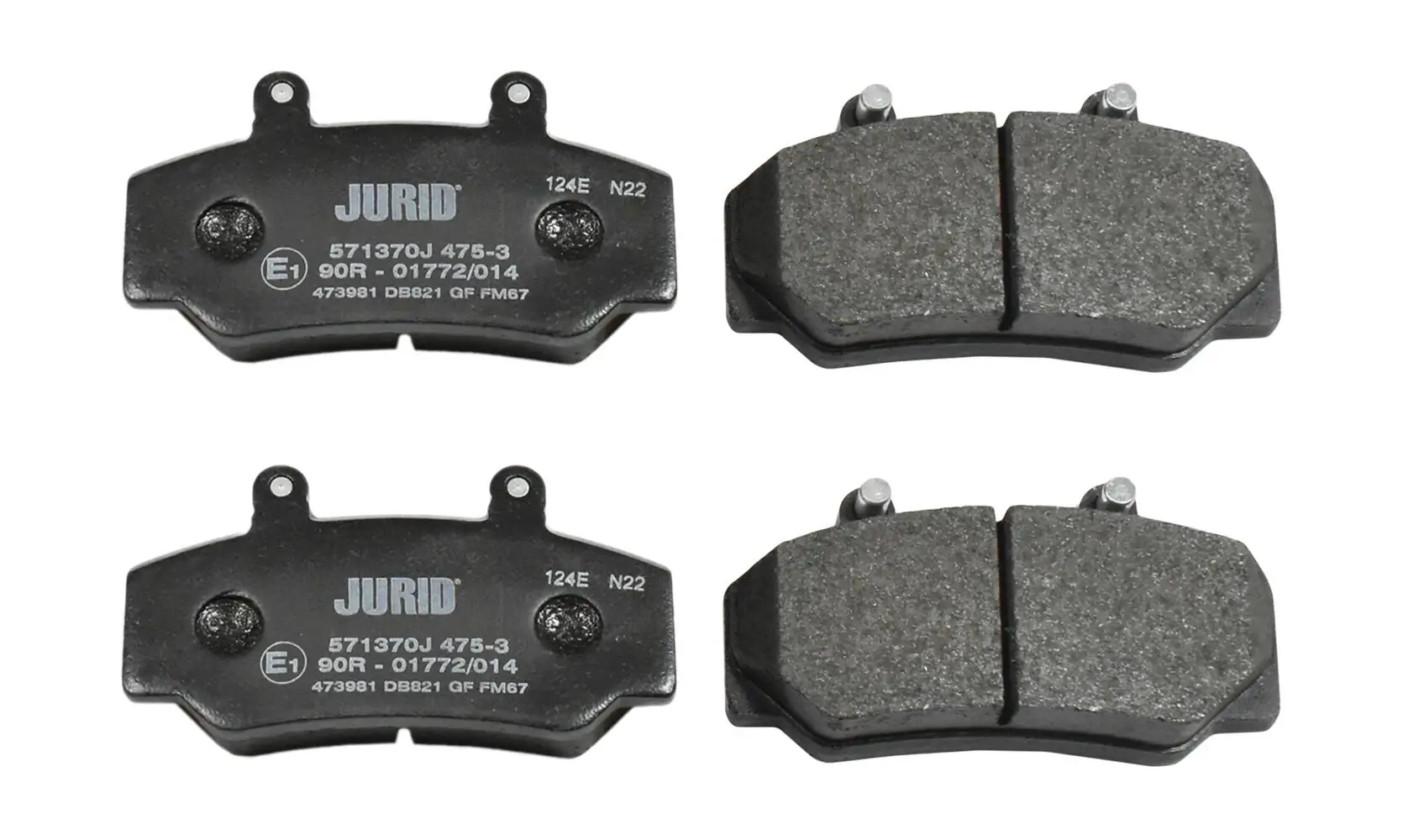 Bremsbelagsatz, Scheibenbremse Vorderachse JURID 571370J