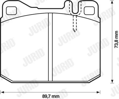 Bremsbelagsatz, Scheibenbremse JURID 571372J Bild Bremsbelagsatz, Scheibenbremse JURID 571372J