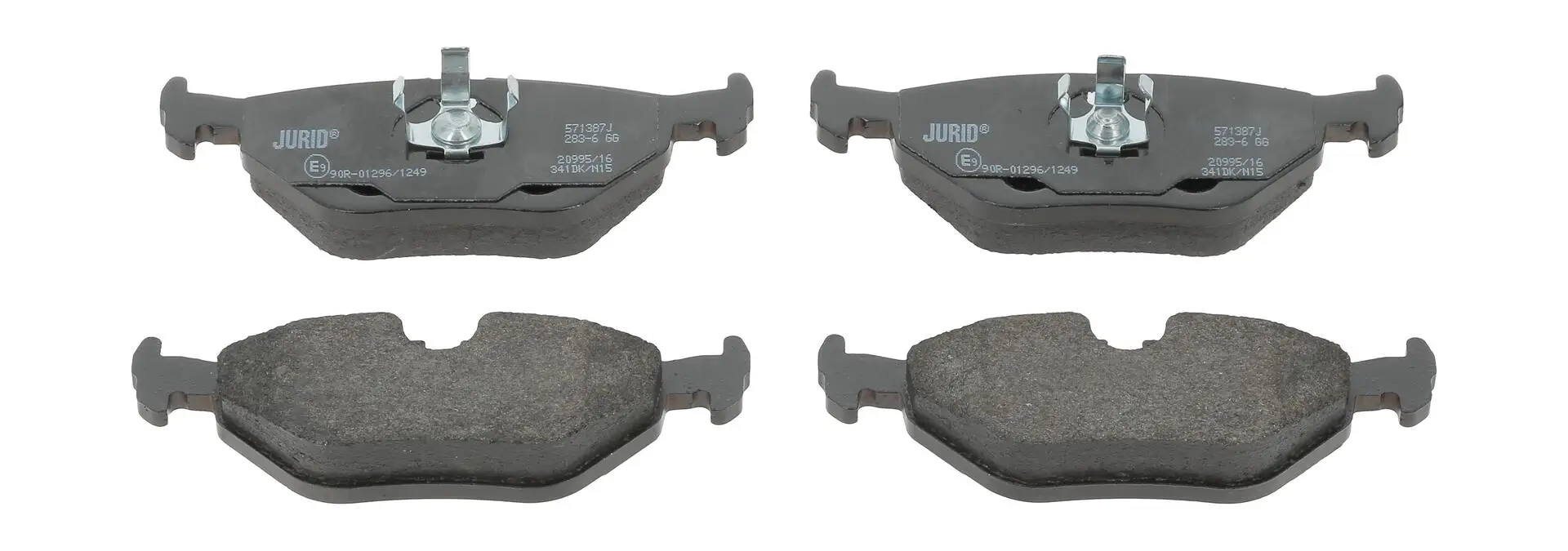 Bremsbelagsatz, Scheibenbremse Hinterachse JURID 571387J
