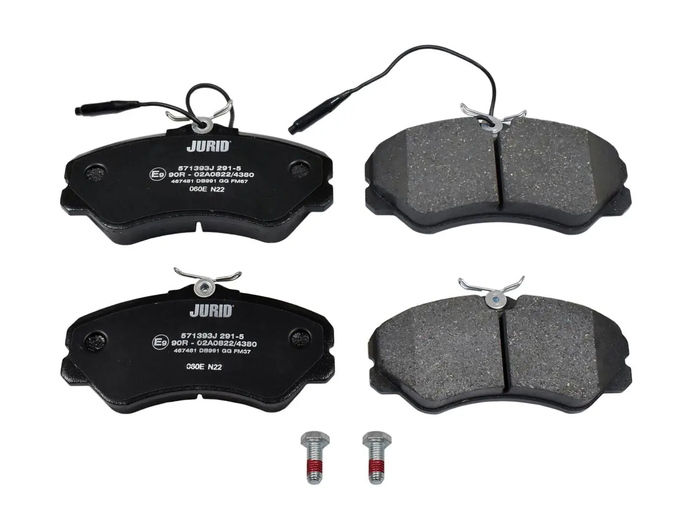 Bremsbelagsatz, Scheibenbremse Vorderachse JURID 571393J