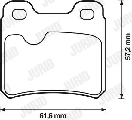 Bremsbelagsatz, Scheibenbremse Hinterachse JURID 571407J Bild Bremsbelagsatz, Scheibenbremse Hinterachse JURID 571407J