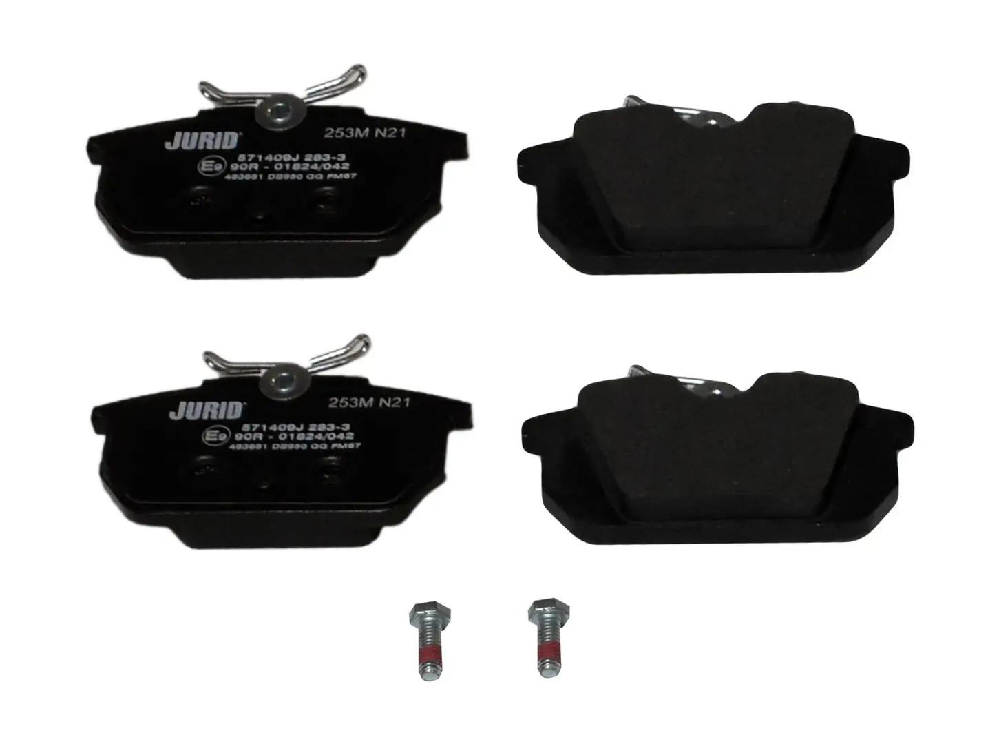 Bremsbelagsatz, Scheibenbremse Hinterachse JURID 571409J
