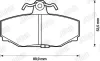 Bremsbelagsatz, Scheibenbremse Hinterachse JURID 571418J Bild Bremsbelagsatz, Scheibenbremse Hinterachse JURID 571418J