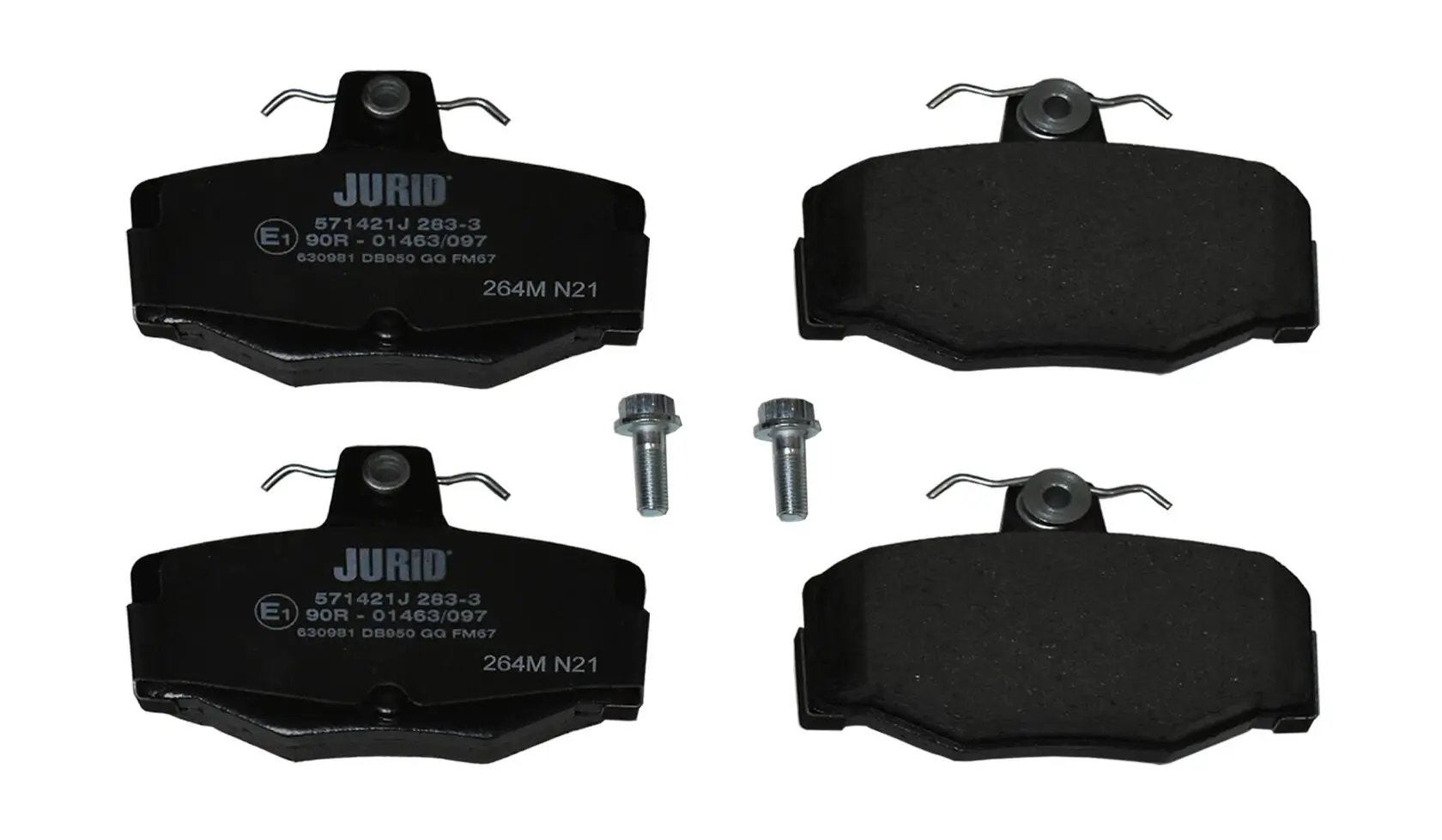 Bremsbelagsatz, Scheibenbremse Hinterachse JURID 571421J