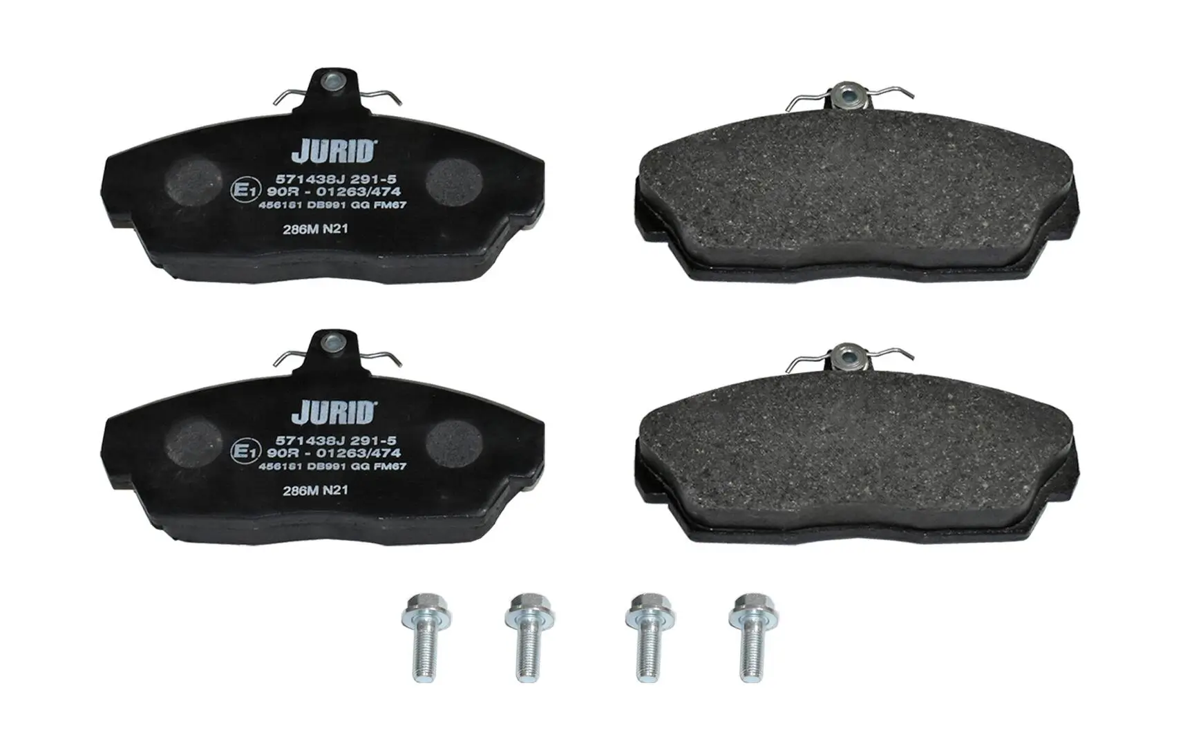 Bremsbelagsatz, Scheibenbremse Vorderachse JURID 571438J
