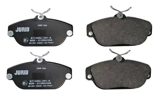 Bremsbelagsatz, Scheibenbremse Vorderachse JURID 571456J Bild Bremsbelagsatz, Scheibenbremse Vorderachse JURID 571456J