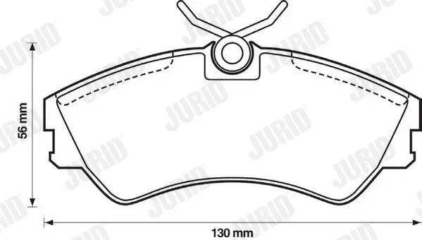 Bremsbelagsatz, Scheibenbremse JURID 571460J Bild Bremsbelagsatz, Scheibenbremse JURID 571460J