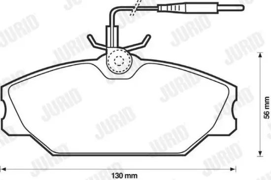 Bremsbelagsatz, Scheibenbremse Vorderachse JURID 571476J Bild Bremsbelagsatz, Scheibenbremse Vorderachse JURID 571476J