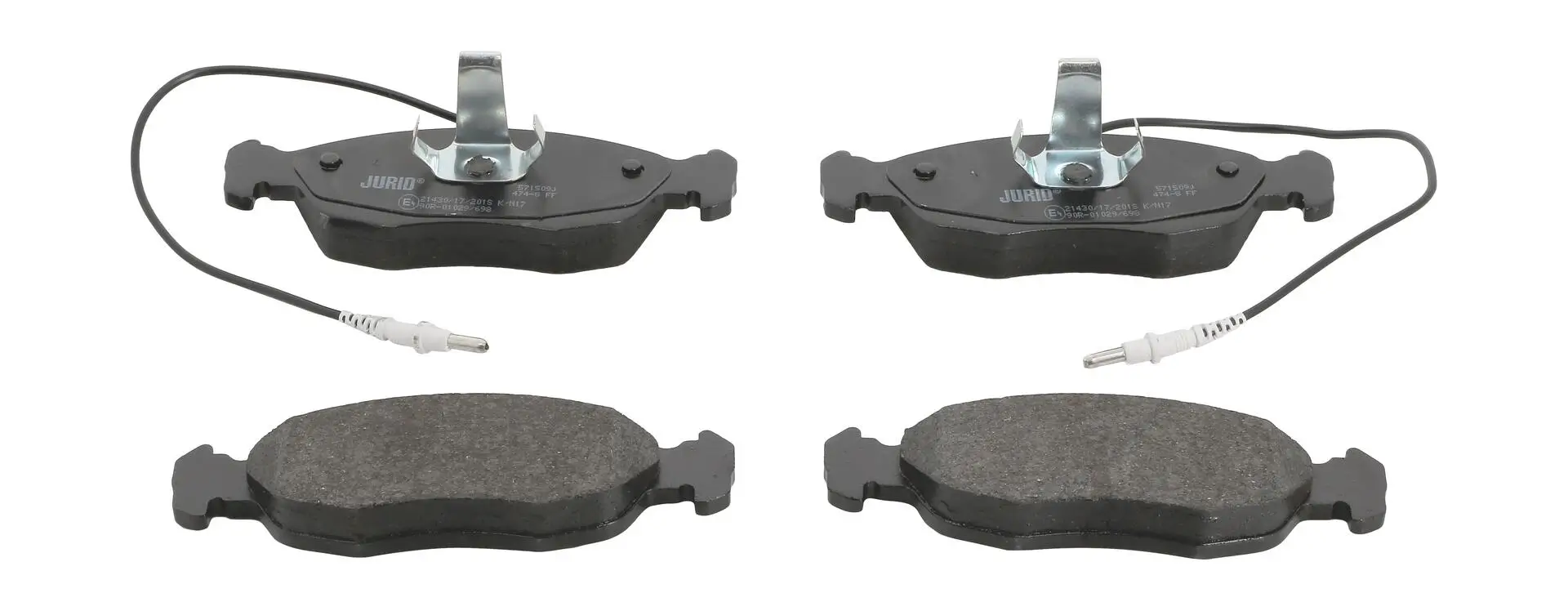 Bremsbelagsatz, Scheibenbremse Vorderachse JURID 571509J