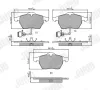Bremsbelagsatz, Scheibenbremse Vorderachse JURID 571512J Bild Bremsbelagsatz, Scheibenbremse Vorderachse JURID 571512J