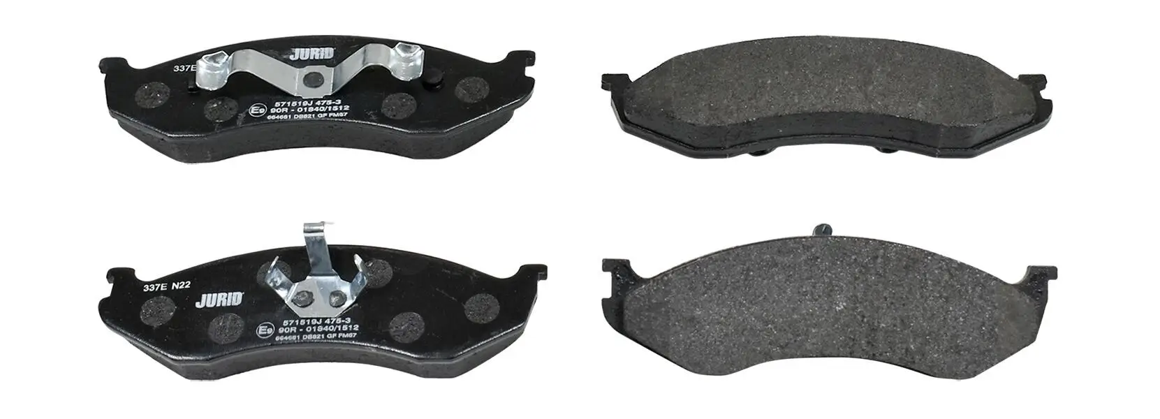 Bremsbelagsatz, Scheibenbremse JURID 571519J