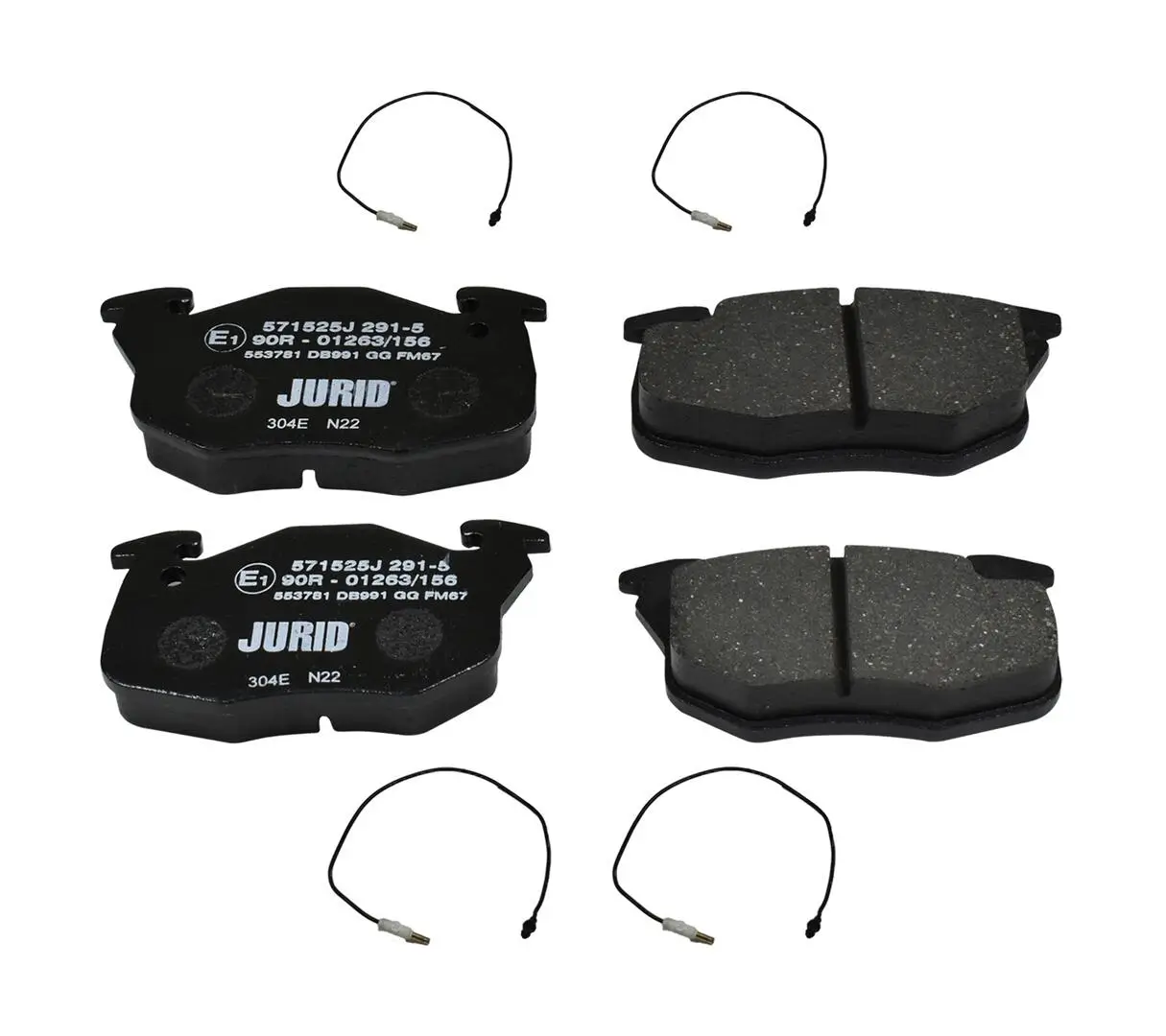 Bremsbelagsatz, Scheibenbremse JURID 571525J