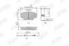 Bremsbelagsatz, Scheibenbremse JURID 571526J Bild Bremsbelagsatz, Scheibenbremse JURID 571526J