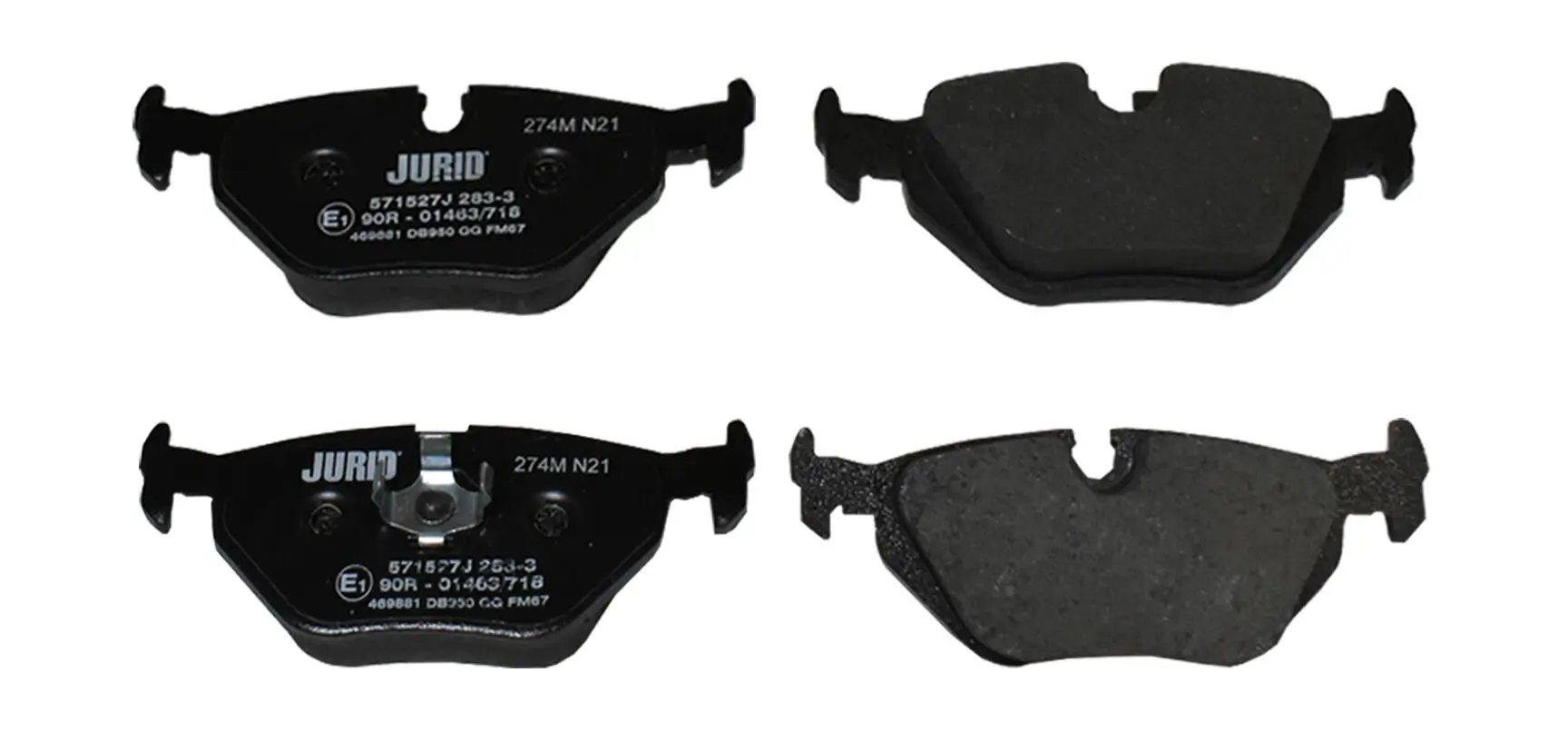 Bremsbelagsatz, Scheibenbremse Hinterachse JURID 571527J