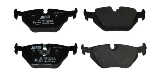 Bremsbelagsatz, Scheibenbremse Hinterachse JURID 571527J Bild Bremsbelagsatz, Scheibenbremse Hinterachse JURID 571527J
