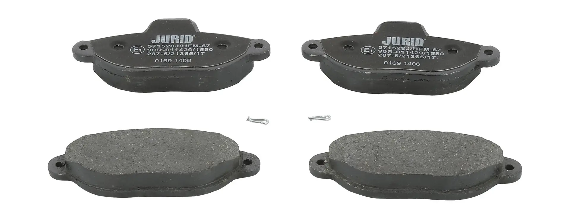 Bremsbelagsatz, Scheibenbremse Vorderachse JURID 571528J