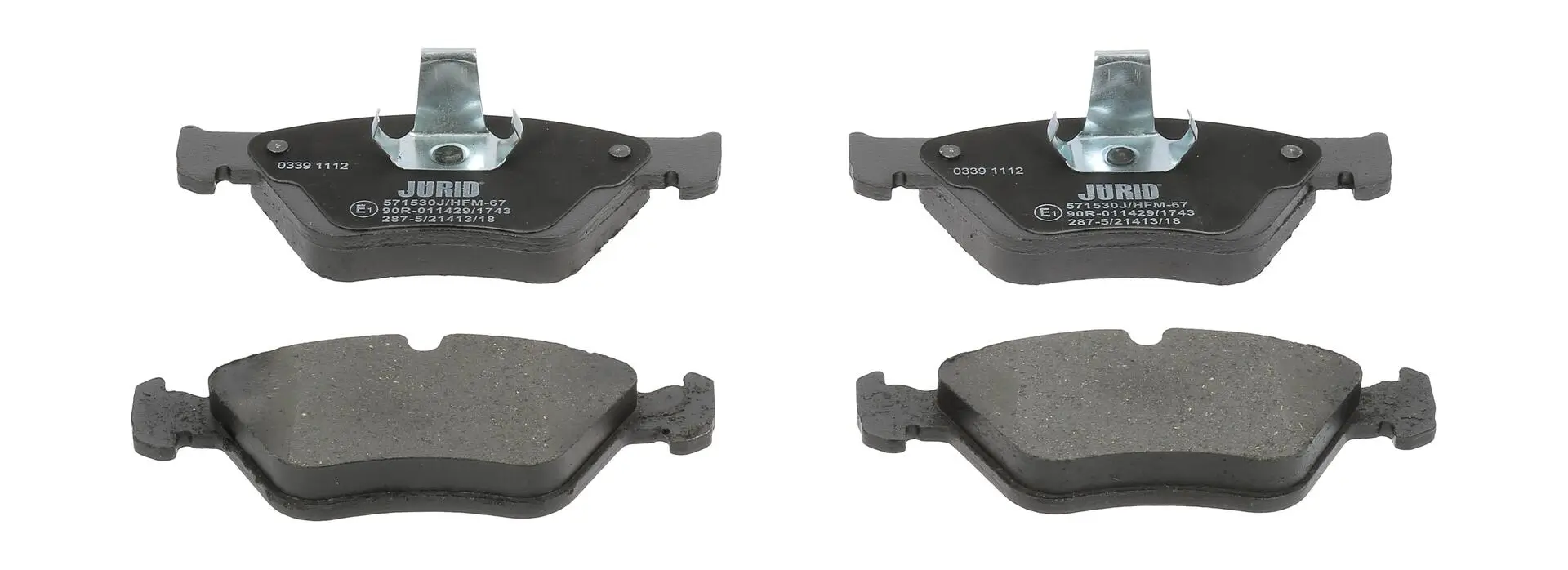 Bremsbelagsatz, Scheibenbremse Vorderachse JURID 571530J