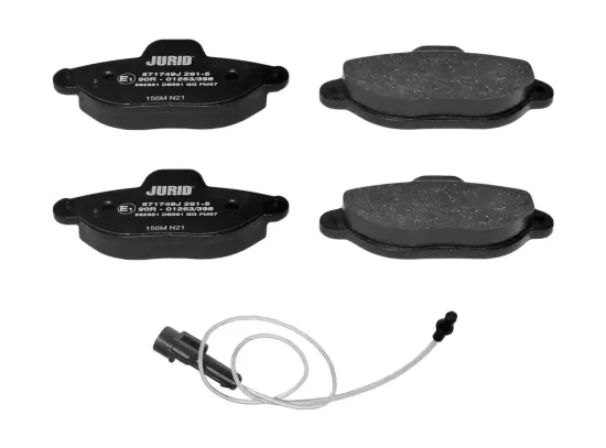 Bremsbelagsatz, Scheibenbremse Vorderachse JURID 571749J Bild Bremsbelagsatz, Scheibenbremse Vorderachse JURID 571749J
