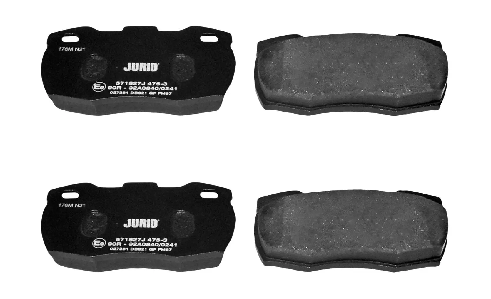 Bremsbelagsatz, Scheibenbremse Vorderachse JURID 571827J