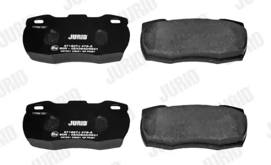 Bremsbelagsatz, Scheibenbremse Vorderachse JURID 571827J Bild Bremsbelagsatz, Scheibenbremse Vorderachse JURID 571827J