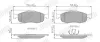 Bremsbelagsatz, Scheibenbremse Vorderachse JURID 571832J Bild Bremsbelagsatz, Scheibenbremse Vorderachse JURID 571832J
