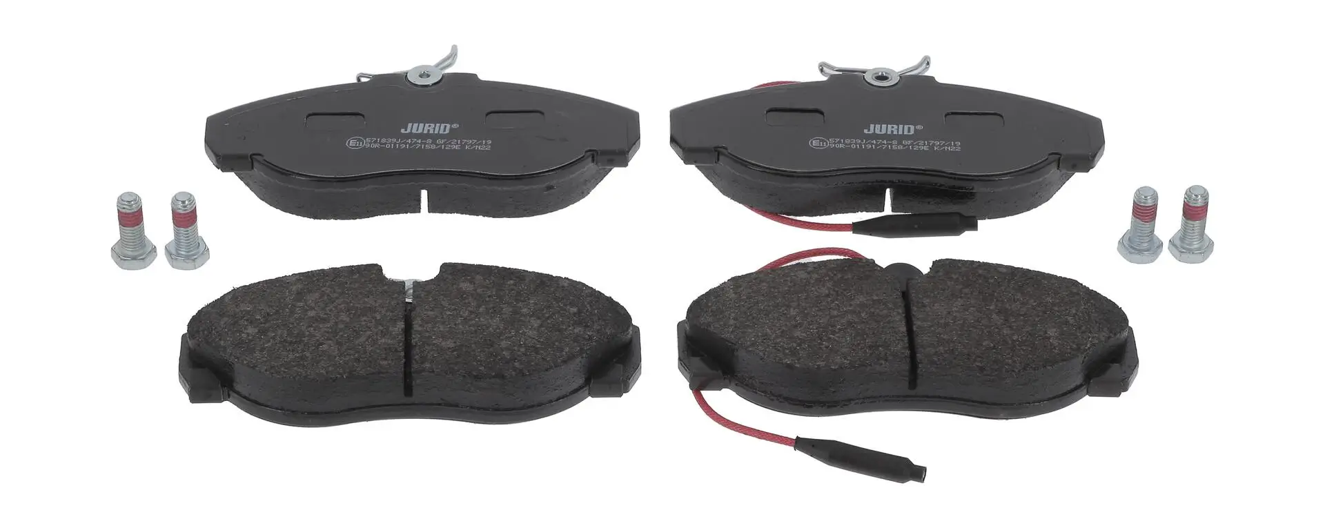 Bremsbelagsatz, Scheibenbremse Vorderachse JURID 571839J