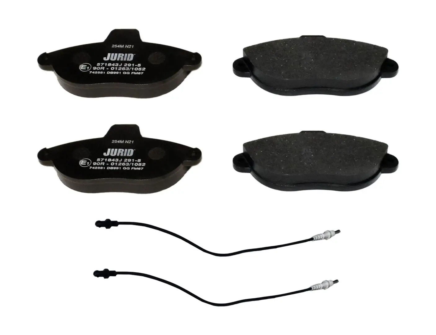 Bremsbelagsatz, Scheibenbremse JURID 571843J