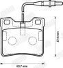 Bremsbelagsatz, Scheibenbremse JURID 571845J Bild Bremsbelagsatz, Scheibenbremse JURID 571845J