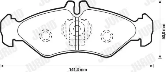 Bremsbelagsatz, Scheibenbremse JURID 571846J Bild Bremsbelagsatz, Scheibenbremse JURID 571846J