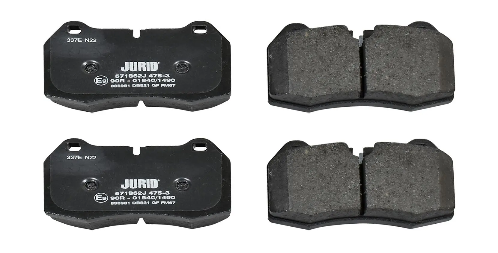 Bremsbelagsatz, Scheibenbremse JURID 571852J