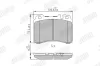Bremsbelagsatz, Scheibenbremse Vorderachse JURID 571879J Bild Bremsbelagsatz, Scheibenbremse Vorderachse JURID 571879J