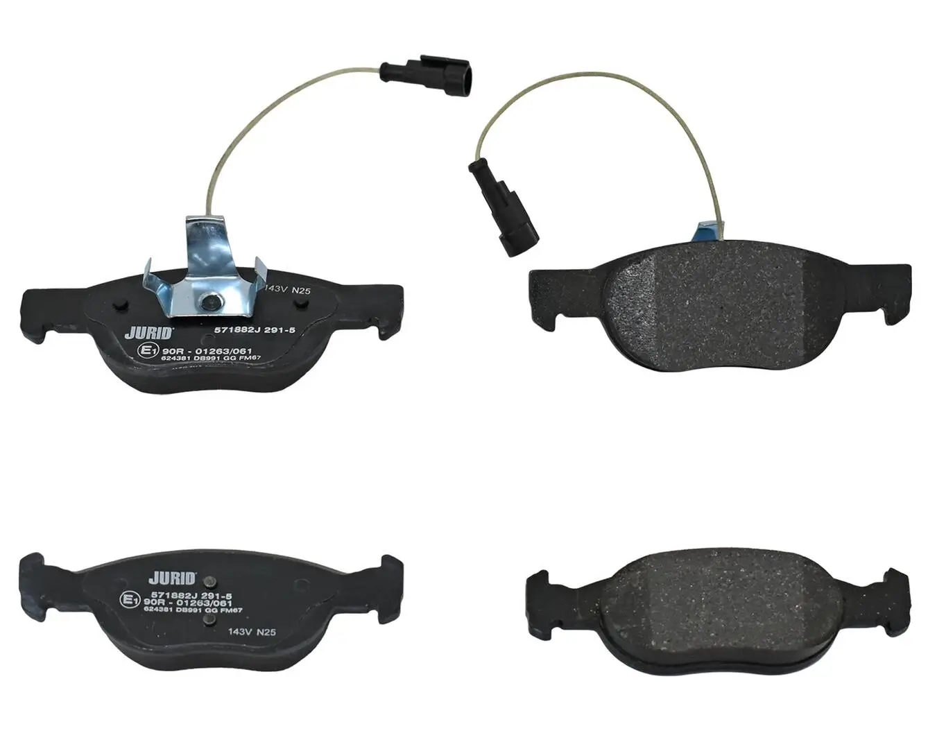 Bremsbelagsatz, Scheibenbremse Vorderachse JURID 571882J