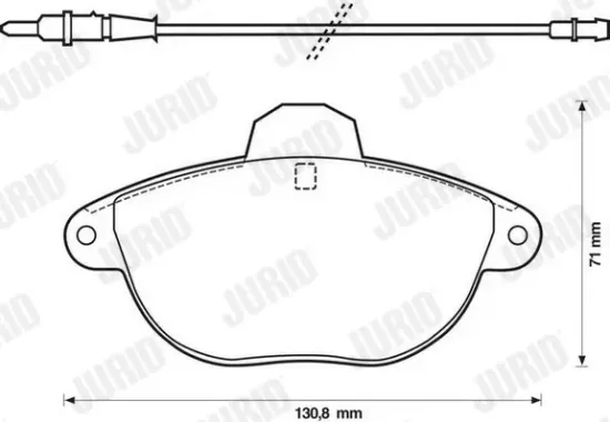 Bremsbelagsatz, Scheibenbremse Vorderachse JURID 571903J Bild Bremsbelagsatz, Scheibenbremse Vorderachse JURID 571903J