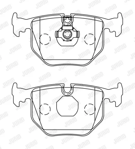 Bremsbelagsatz, Scheibenbremse JURID 571918J Bild Bremsbelagsatz, Scheibenbremse JURID 571918J