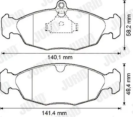 Bremsbelagsatz, Scheibenbremse JURID 571924J Bild Bremsbelagsatz, Scheibenbremse JURID 571924J